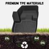 imageFloor Mats for Ford F150 20152025  F150 Lightning 20222025 SuperCrew Custom Fit TPE All Weather Floor Liners 1st ampamp 2nd Row F150 Car AccessoriesFor Ford Edge  20152024  1st  2nd Row  Cargo Liner