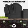 imageFloor Mats for Ford F150 20152025  F150 Lightning 20222025 SuperCrew Custom Fit TPE All Weather Floor Liners 1st ampamp 2nd Row F150 Car AccessoriesFor Ford Transit  20222025  Front
