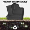 imageFloor Mats for Toyota Tacoma 20052015 Double Cab Only Fit Automatic Custom Fit AllWeather TPE Floor Liners Front ampamp 2nd Row Mat for Tacoma Car AccessoriesFor Toyota Tacoma Double Cab  20242026  1st  2nd Row