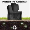 imageFloor Mats for Toyota Tacoma 20052015 Double Cab Only Fit Automatic Custom Fit AllWeather TPE Floor Liners Front ampamp 2nd Row Mat for Tacoma Car AccessoriesFor Toyota Highlander  20202025  Full Set