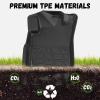 imageFloor Mats for Toyota Tacoma 20052015 Double Cab Only Fit Automatic Custom Fit AllWeather TPE Floor Liners Front ampamp 2nd Row Mat for Tacoma Car AccessoriesFor Toyota Tacoma Double Cab  20052015  1st  2nd Row