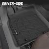 imageFloor Mats for Toyota Tacoma 20052015 Double Cab Only Fit Automatic Custom Fit AllWeather TPE Floor Liners Front ampamp 2nd Row Mat for Tacoma Car AccessoriesFor Toyota Tacoma Double Cab  20052015  1st  2nd Row