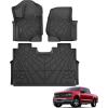 imageFloor Mats for Ford F150 20152025  F150 Lightning 20222025 SuperCrew Custom Fit TPE All Weather Floor Liners 1st ampamp 2nd Row F150 Car AccessoriesFor Ford F150 SuperCrew  20152025  1st  2nd Row