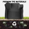 imageFloor Mats for Nissan Altima 20192025 SSLSRSVPlatinum All Weather TPE Custom Fit Car Mats Protection AntiSlip Floor Liners Nissan Altima Accessories 1st ampamp 2nd Row