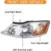 imageHeadlights Assembly Fit for 20002004 Toyota Avalon Halogen Headlamps Replacement OE Style Faros Delanteros wo Bulbs Driver and Passenger Side Pair TO2502132 TO2503132