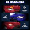 imageHeadlights Assembly Fit for 20172019 Corolla L CE LE LCE XLE Halogen Headlamp wLED DRL Driver and Passenger Side Replacement TO2502249 TO2503249
