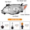 imageHeadlights Assembly for 2009 2010 Toyota Corolla Halogen Headlamps Replacement OE Style Pair of Driver  Passenger Side 8115002670 8111002670 8115002680 8111002680