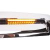 imageHood Scoop with Light Bar Front Upper Grille Hood Bulge Molding Compatible with 20142021 Toyota Tundra Replacement for 761800C030 TO1231102 Chrome with Light Bar