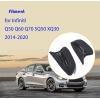 imageRear View Side Mirror Cover Caps Compatible with 20142022 Infiniti Q50 Q60 Q70 Left and Right Black Carbon fiber
