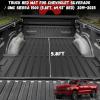 imageTruck Bed Mat Fit 20192025 2026 Chevy Silverado 1500ampampGMC Sierra 1500 Only Fit 58 ft Short BedNot 556882 Bed Custom Fit All Weather TPE Car Accessories Floor Mat Trunk Mat