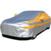 imageCar Cover 6 Layers Waterproof All Weather for Automobiles Outdoor Full Exterior Cover Rain Sun UV Protection with PEVA Material Easy Put on with Zipper Universal Fit for Sedan 194206 inch