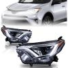 imageHeadlight Assembly Fit for 20162018 For Toyota For RAV4 Halogen Headlamp Driver and Passenger Side Replacement 811100R080 811500R080 TO2502247 TO2503247