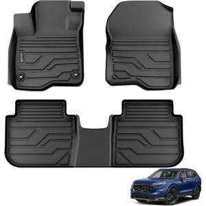imageFloor Mats for Honda CRV 20232026 Include Gas ampamp Hybrid All Weather TPE Protection Floor Liners Accessories 1st ampamp 2nd RowFor Honda CRV  20232026  1st  2nd Row
