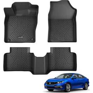 imageFloor Mats for Honda CRV 20232026 Include Gas ampamp Hybrid All Weather TPE Protection Floor Liners Accessories 1st ampamp 2nd RowFor Honda Civic  20162021  1st  2nd Row