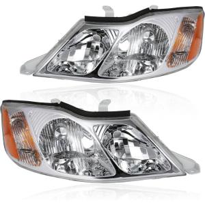 imageHeadlights Assembly Fit for 20002004 Toyota Avalon Halogen Headlamps Replacement OE Style Faros Delanteros wo Bulbs Driver and Passenger Side Pair TO2502132 TO2503132
