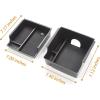 imageCenter Console Organizer Armrest Storage Tray Compatible with Ford Bronco 2021 2022 4 Door and 2 Door Console Storage Box ABS Insert Tray Armrest Storage Box Black Upper ampamp LowerLevelBlack