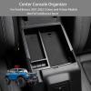 imageCenter Console Organizer Armrest Storage Tray Compatible with Ford Bronco 2021 2022 4 Door and 2 Door Console Storage Box ABS Insert Tray Armrest Storage Box Black Upper ampamp LowerLevelBlack