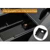 imageCenter Console Organizer Armrest Storage Tray Compatible with Ford Bronco 2021 2022 4 Door and 2 Door Console Storage Box ABS Insert Tray Armrest Storage Box Black Upper ampamp LowerLevelBlack
