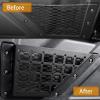 imageFront Door Storage Pocket Organizer Box Compatible with Ford Bronco 4 Door and 2 Door Metal Pocket Door Side Molle Panels Insert Organizer Black 2PCS
