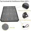imageSunshade for Ford Bronco Full Length Mesh Sun Shade Bikini Top Cover Star Bimini Top for Ford Bronco Accessories 2021 2022 4 Door  Blocks UV Wind Noise