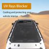 imageSunshade for Ford Bronco Full Length Mesh Sun Shade Bikini Top Cover Star Bimini Top for Ford Bronco Accessories 2021 2022 4 Door  Blocks UV Wind Noise