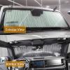 imageWindshield Sun Shade Compatible with 2020 2021 2022 Ford Bronco Accessories 24 Door Sunshade Sun Visor Sun Insulated Protection
