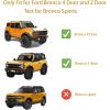 imageWindshield Sun Shade Compatible with 2020 2021 2022 Ford Bronco Accessories 24 Door Sunshade Sun Visor Sun Insulated Protection