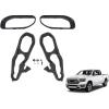 imageFront Tow Hooks Left ampamp Right with Bumper Bezel Kit Fit for Dodge Ram 1500 2019 2020 2021 Replace Number 68272944AB 68272945AB