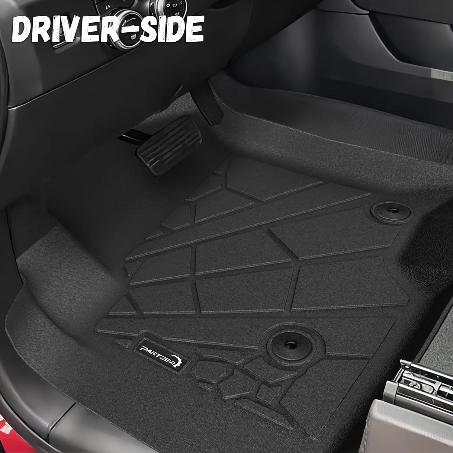 imageFloor Mats for Chevy ColoradoGMC Canyon 2023 2024 2025 2026 Crew Cab All Weather TPE Protection Floor Liners Accessories 1st ampamp 2nd RowFor GMC Sierra  Chevy Silverado  20192025  1st  2nd Row