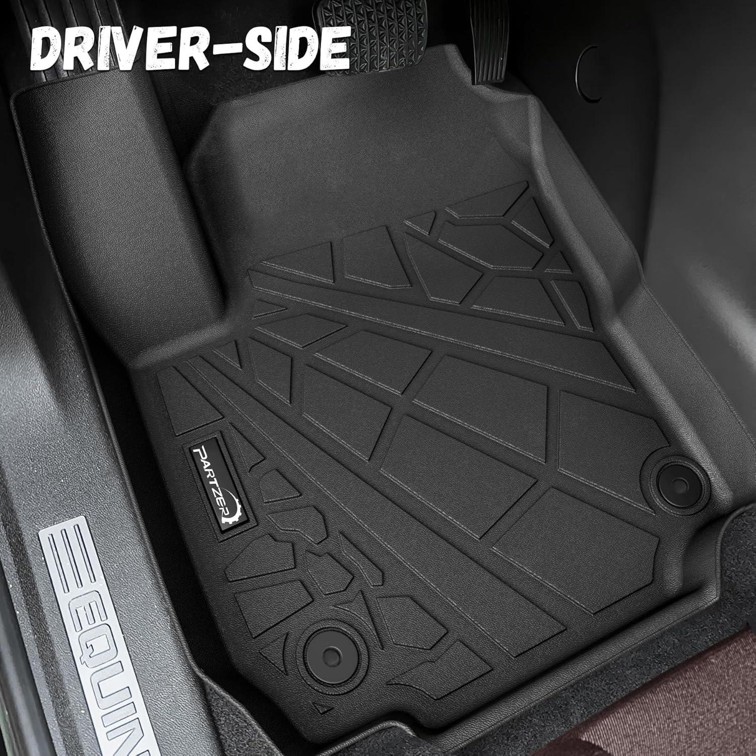 imageFloor Mats for Chevy ColoradoGMC Canyon 2023 2024 2025 2026 Crew Cab All Weather TPE Protection Floor Liners Accessories 1st ampamp 2nd RowFor GMC Terrain  Chevy Equinox  20182024  1st  2nd Row  Cargo Liner