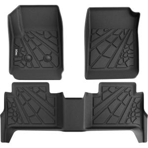 imageFloor Mats for Chevy ColoradoGMC Canyon 2023 2024 2025 2026 Crew Cab All Weather TPE Protection Floor Liners Accessories 1st ampamp 2nd RowFor GMC Canyon  Chevy Colorado  20152022  1st  2nd Row