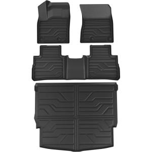 imageFloor Mats for 20212025 2026 Nissan Rogue SSVSLPlatinumRock Creek Not for Sport TPE Rubber All Weather Protection Floor Liners Cargo Mats Full Set Rogue Accessories Car Mats